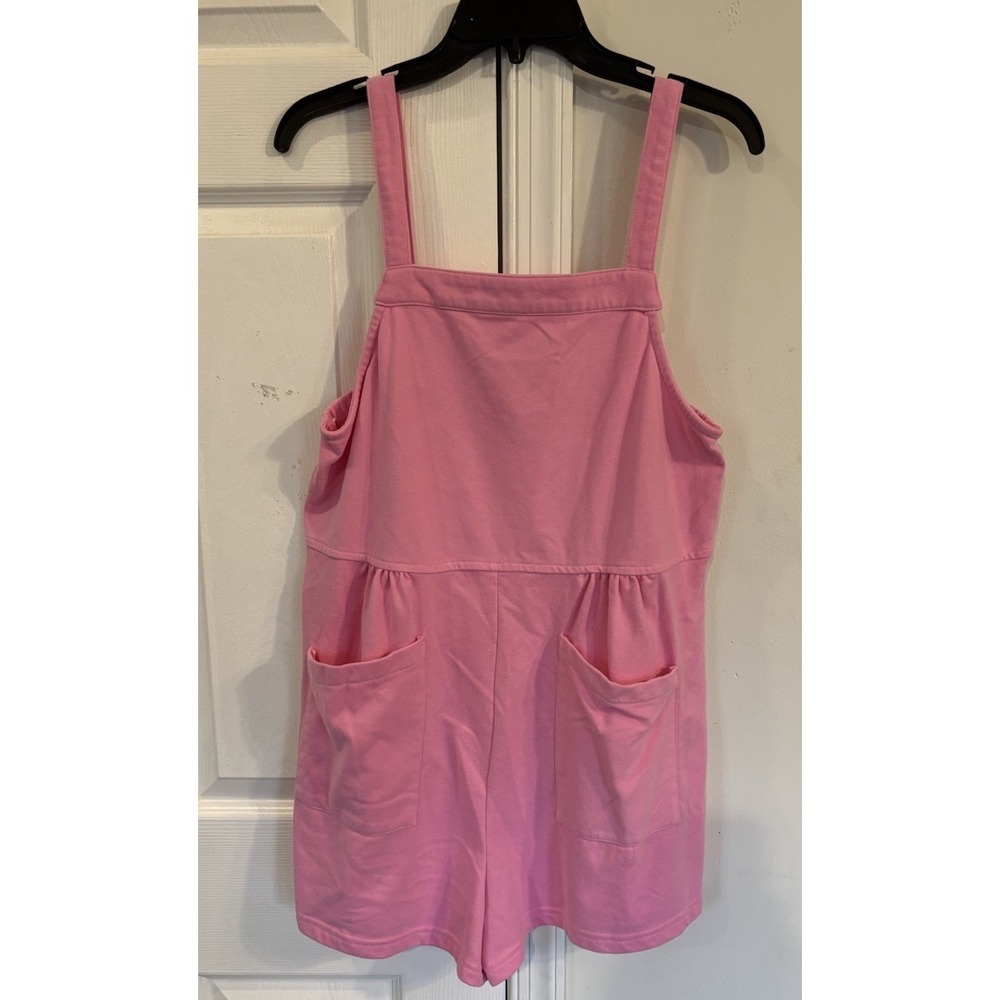Heyson Women's‎ Sz M Shorts Romper Pockets Pink Cotten Blend